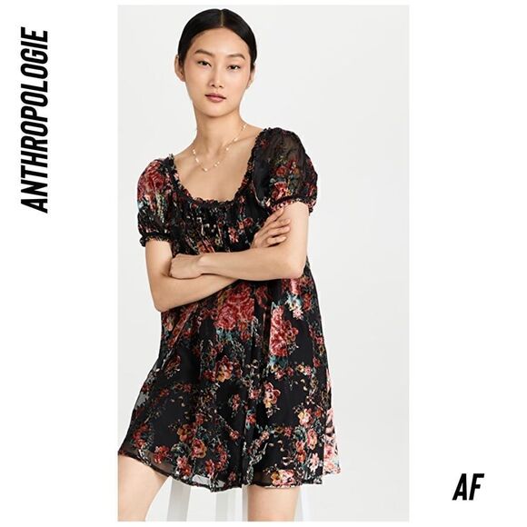 FREE PEOPLE BEAUTIFUL BLOOMS MINI DRESS NWT XS - Picture 7 of 11